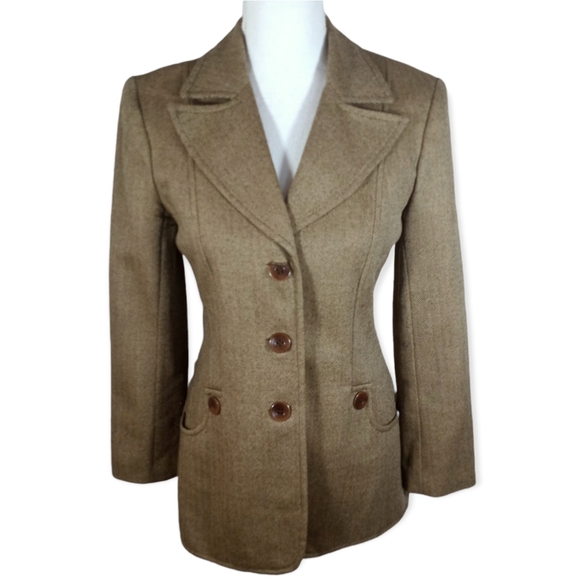 PARALLEL Jackets & Blazers - PARALLEL BROWN/TAN BLAZER SZ.4 EUC